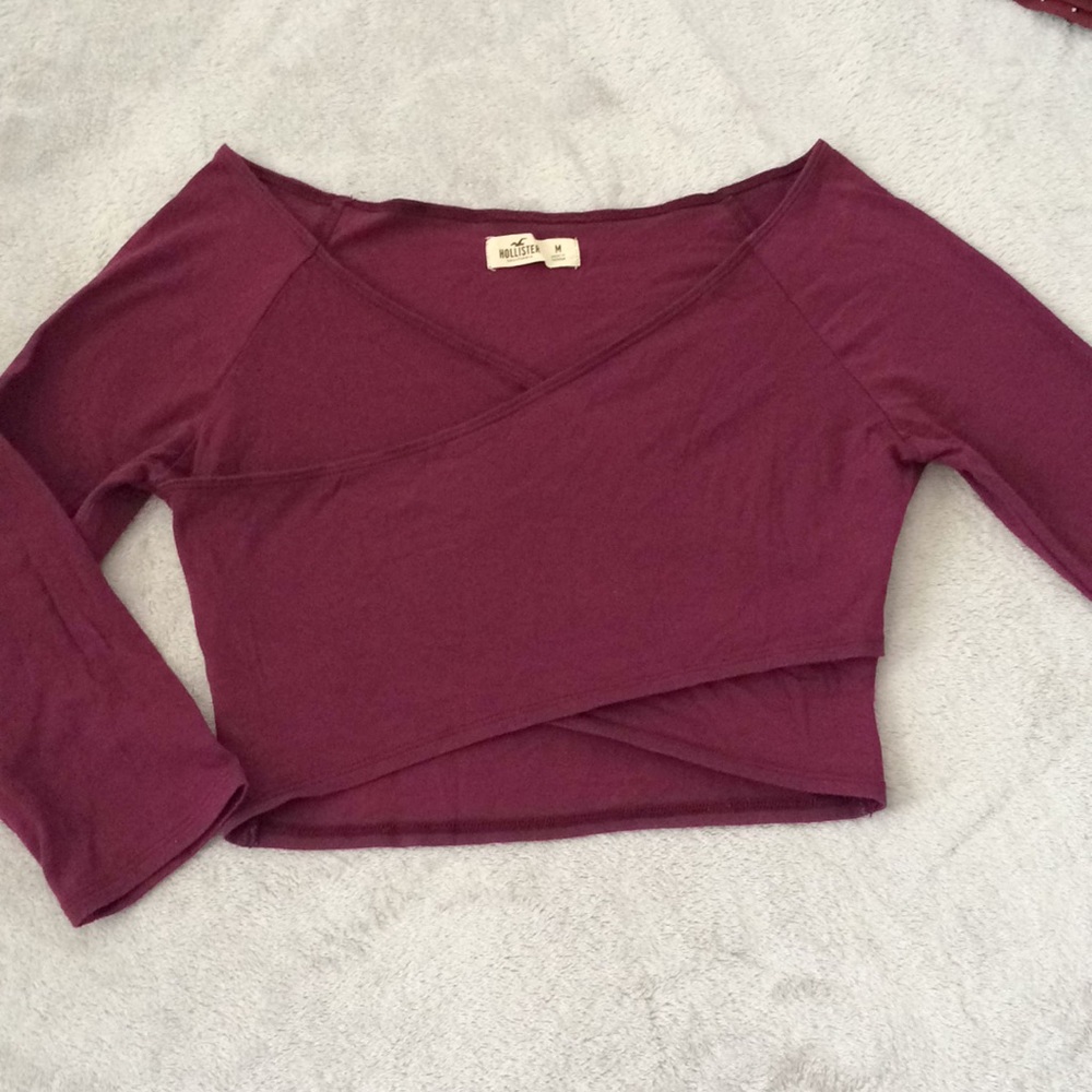 Wrap around crop top